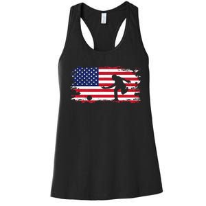 American Flag Bowling Apparel Bowling Women's Racerback Tank