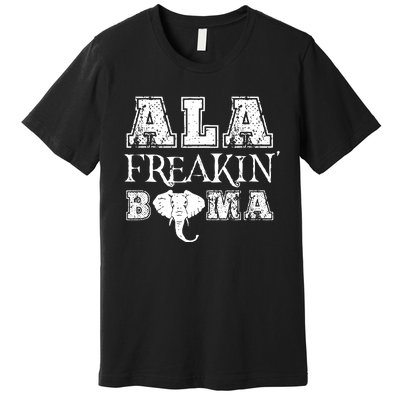 Ala Freakin Bama Funny Retro Alabama Gift Premium T-Shirt