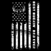 American Flag Best Buckin Dad Ever Gift Deer Hunter Gift Doggie Tank