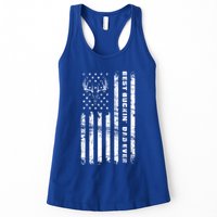 American Flag Best Buckin Dad Ever Gift Deer Hunter Gift Womens Tank Top
