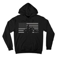 American Flag Biker Motorcycle Hoodie