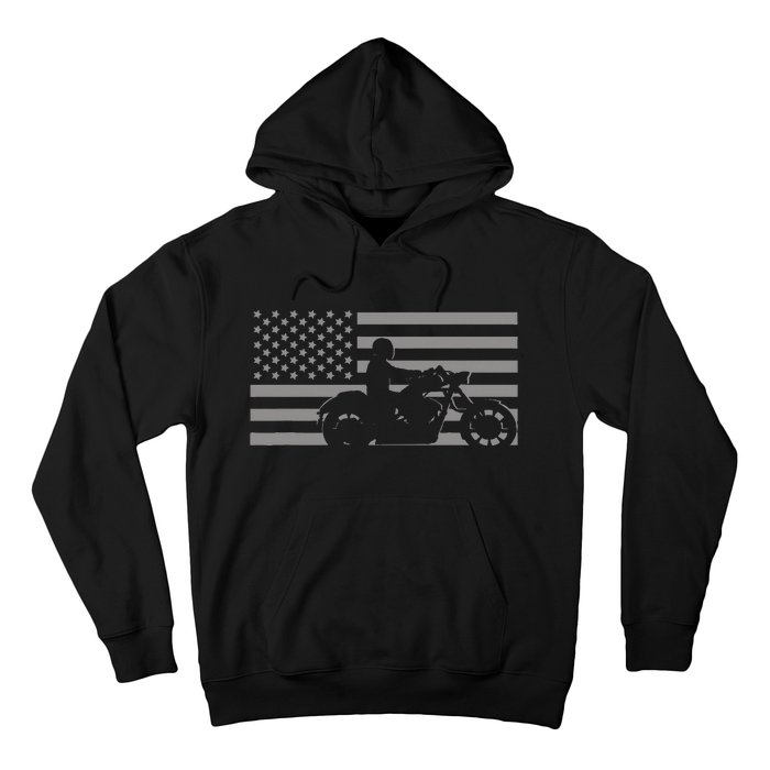 American Flag Biker Motorcycle Hoodie