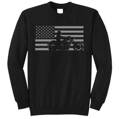 American Flag Biker Motorcycle Sweatshirt