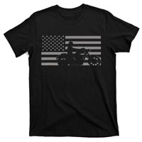 American Flag Biker Motorcycle T-Shirt