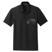 American Flag Biker Motorcycle Dry Zone Grid Polo