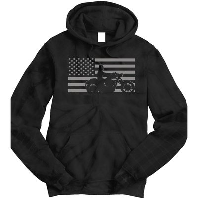 American Flag Biker Motorcycle Tie Dye Hoodie