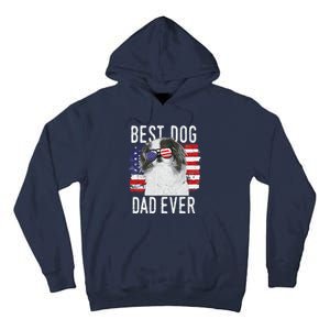 American Flag Best Dog Dad Ever Japanese Chin Usa Tall Hoodie