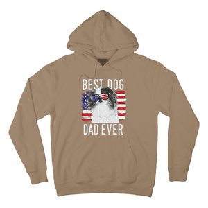 American Flag Best Dog Dad Ever Japanese Chin Usa Hoodie