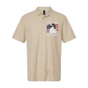 American Flag Best Dog Dad Ever Japanese Chin Usa Softstyle Adult Sport Polo