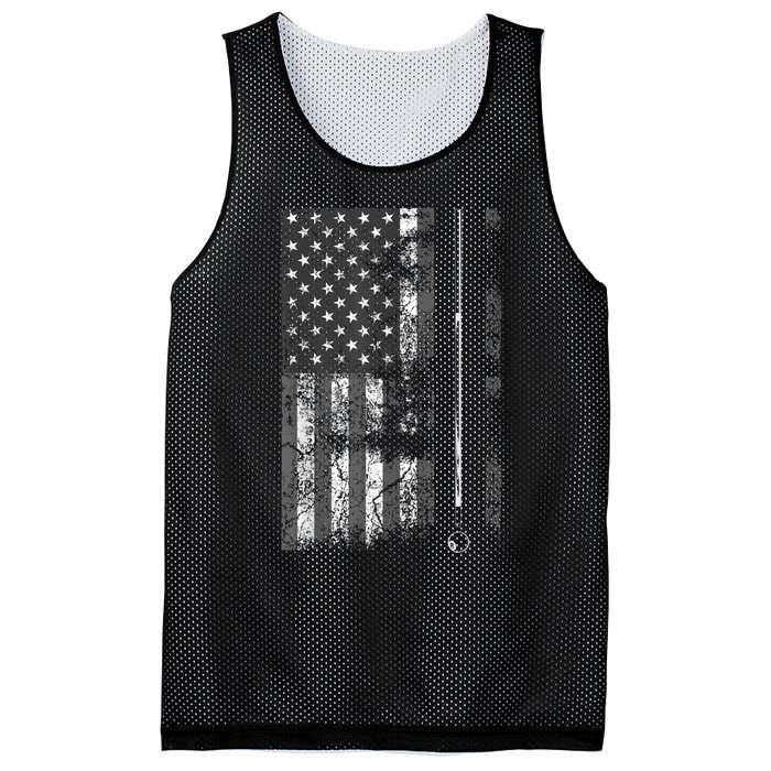 American Flag Billiard Stick Cute Table Game Funny USA Mesh Reversible Basketball Jersey Tank