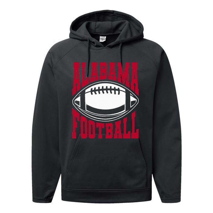 Alabama Football Bama Alabama Love Home State Performance Fleece Hoodie