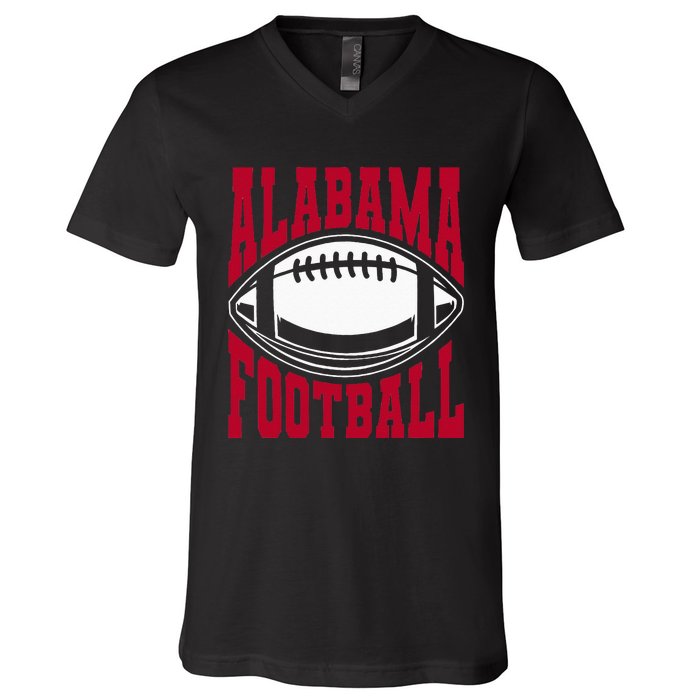 Alabama Football Bama Alabama Love Home State V-Neck T-Shirt