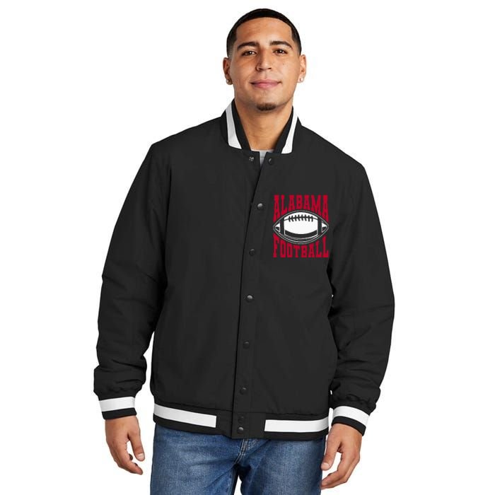 Alabama Football Bama Alabama Love Home State Insulated Varsity Jacket