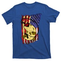 American Flag Bass Fishing Fisher Xmas Christmas Gift Meaningful Gift T-Shirt