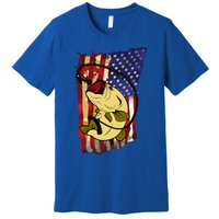 American Flag Bass Fishing Fisher Xmas Christmas Gift Meaningful Gift Premium T-Shirt