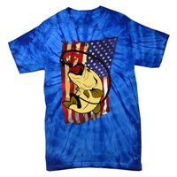 American Flag Bass Fishing Fisher Xmas Christmas Gift Meaningful Gift Tie-Dye T-Shirt