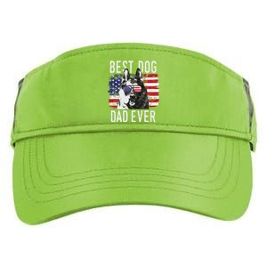 American Flag Best Dog Dad Ever German Shepherd Dogs Usa Adult Drive Performance Visor