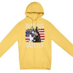 American Flag Best Dog Dad Ever German Shepherd Dogs Usa Premium Pullover Hoodie