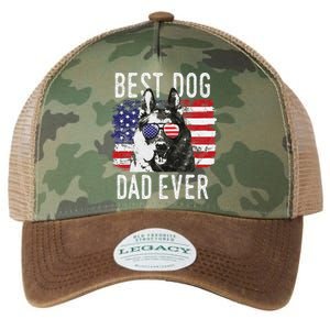 American Flag Best Dog Dad Ever German Shepherd Dogs Usa Legacy Tie Dye Trucker Hat