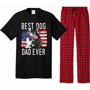 American Flag Best Dog Dad Ever German Shepherd Dogs Usa Pajama Set