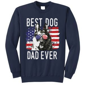 American Flag Best Dog Dad Ever German Shepherd Dogs Usa Sweatshirt