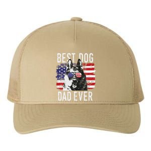 American Flag Best Dog Dad Ever German Shepherd Dogs Usa Yupoong Adult 5-Panel Trucker Hat