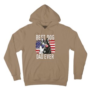 American Flag Best Dog Dad Ever German Shepherd Dogs Usa Hoodie