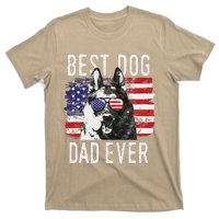 American Flag Best Dog Dad Ever German Shepherd Dogs Usa T-Shirt