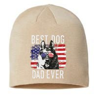 American Flag Best Dog Dad Ever German Shepherd Dogs Usa Sustainable Beanie