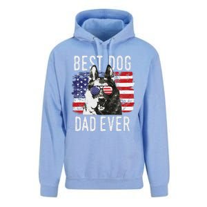 American Flag Best Dog Dad Ever German Shepherd Dogs Usa Unisex Surf Hoodie