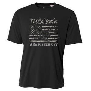 American Flag Bald Eagle We The People Are Pissed Off Cooling Performance Crew T-Shirt