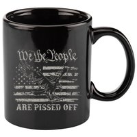 American Flag Bald Eagle We The People Are Pissed Off 11oz C Handle Ceramic Mug