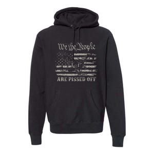 American Flag Bald Eagle We The People Are Pissed Off Premium Hoodie