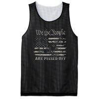 American Flag Bald Eagle We The People Are Pissed Off Mesh Reversible Basketball Jersey Tank