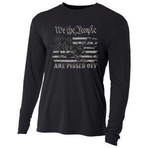 American Flag Bald Eagle We The People Are Pissed Off Cooling Performance Long Sleeve Crew