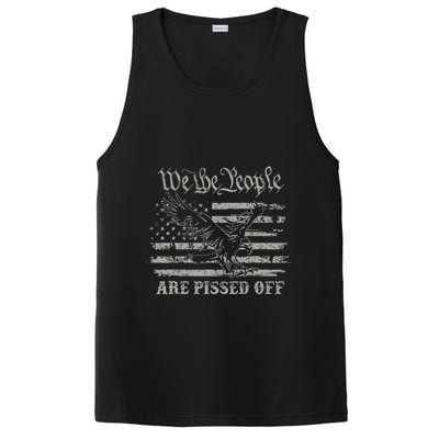 American Flag Bald Eagle We The People Are Pissed Off PosiCharge Competitor Tank