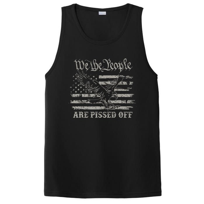 American Flag Bald Eagle We The People Are Pissed Off PosiCharge Competitor Tank