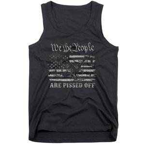 American Flag Bald Eagle We The People Are Pissed Off Tank Top