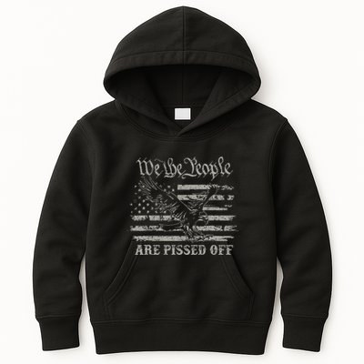American Flag Bald Eagle We The People Are Pissed Off Kids Hoodie