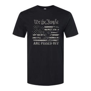 American Flag Bald Eagle We The People Are Pissed Off Softstyle CVC T-Shirt