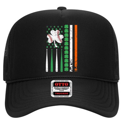 American Flag Baseball St Patricks Day Shamrock Lucky Clover Hat