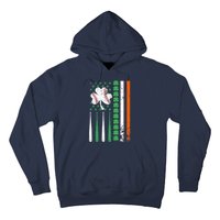 American Flag Baseball St Patricks Day Shamrock Lucky Clover Hoodie