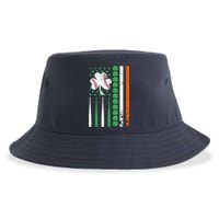 American Flag Baseball St Patricks Day Shamrock Lucky Clover Sustainable Bucket Hat