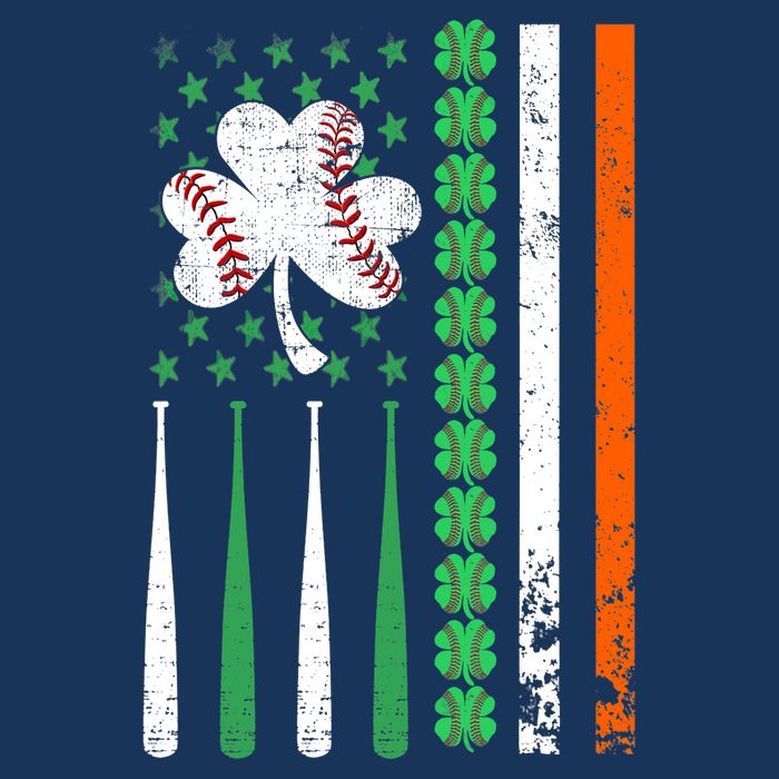 American Flag Baseball St Patricks Day Shamrock Lucky Clover 16 in Basic Backpack