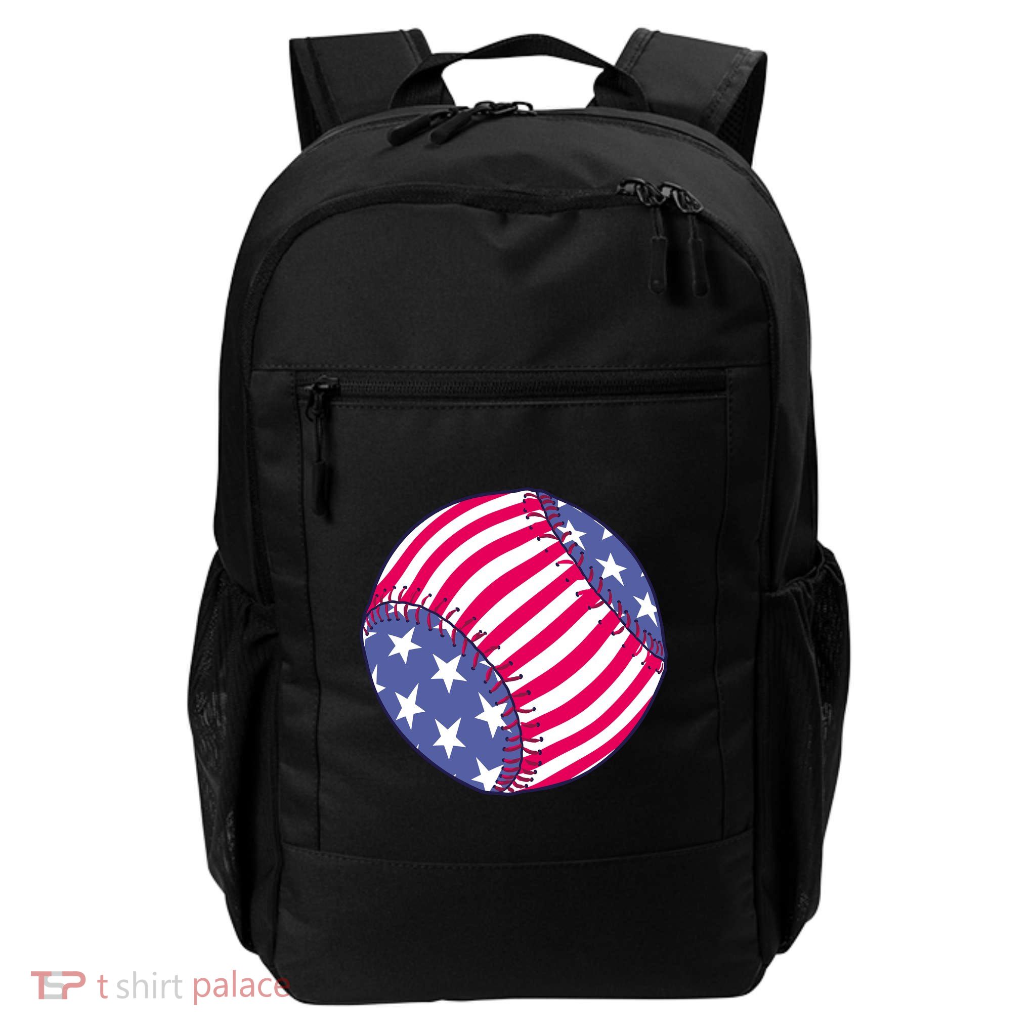 American Flag Baseball Lover Backpack