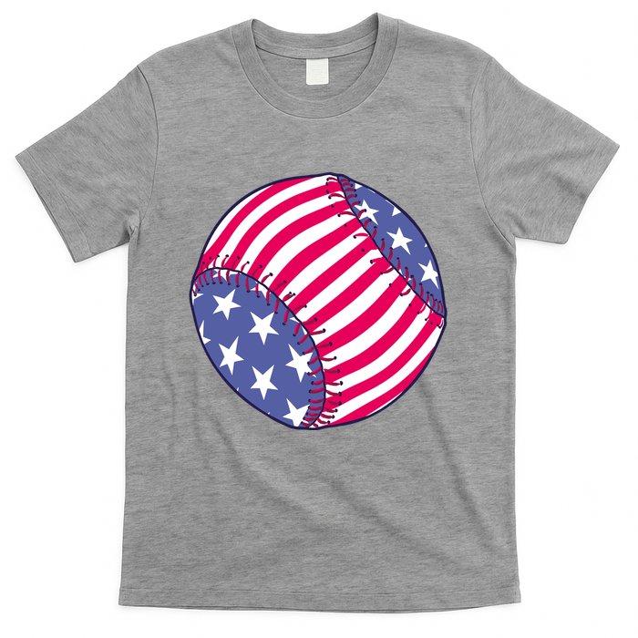 American Flag Baseball Lover T-Shirt