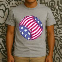 American Flag Baseball Lover T-Shirt