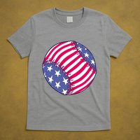 American Flag Baseball Lover T-Shirt