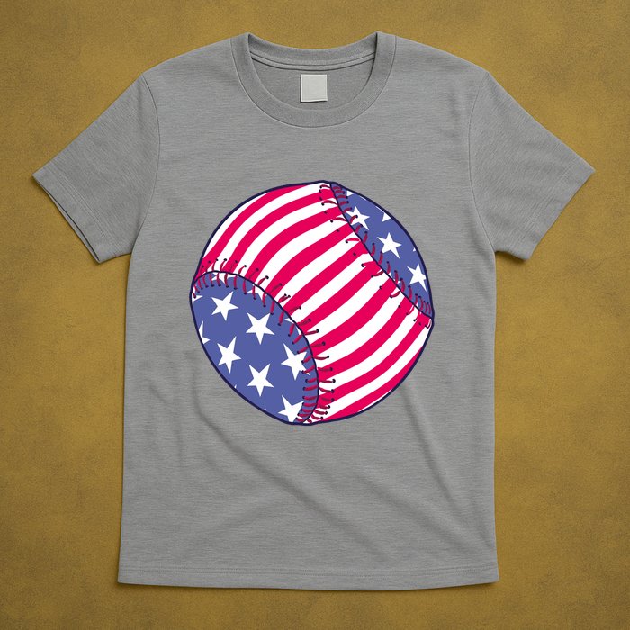 American Flag Baseball Lover T-Shirt
