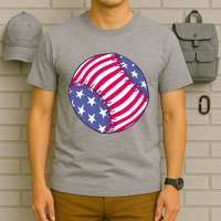 American Flag Baseball Lover T-Shirt